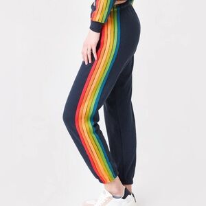 Aviatior Nation Women’s 6 Stripe Sweatpants Charcoal Size Small